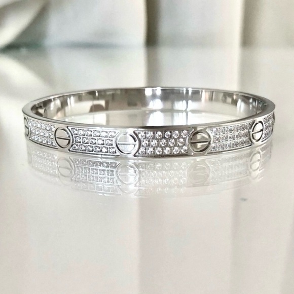 💎​Love bracelet with screwdriver CZ paved unisex